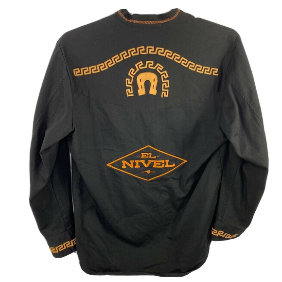 Other - Espuela de Oro Mexican Western Shirt Leather Stitching El Nivel Tequila SOLD